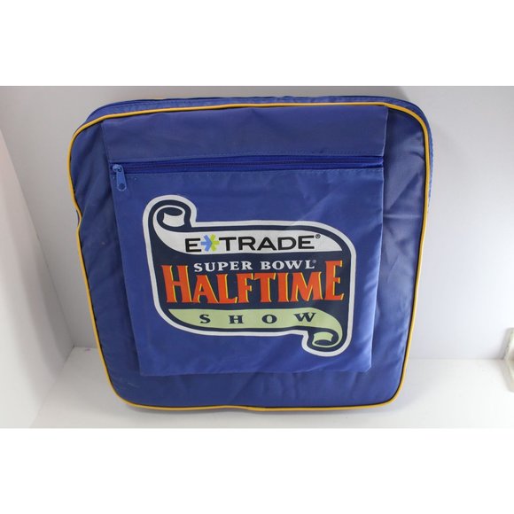 Super Bowl XXXV Seat Cushion E Trade Half Time Show 2001 35 77062 Vintage - Picture 2 of 3
